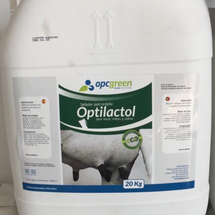 Optilactol garrafa de 20 kg sellador antiséptico de ubres para producción ecológica - IGORMA Canarias