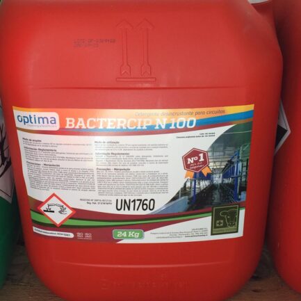 Detergente ácido desincrustante Optima Bactercip N-100 para salas de ordeño - IGORMA Canarias