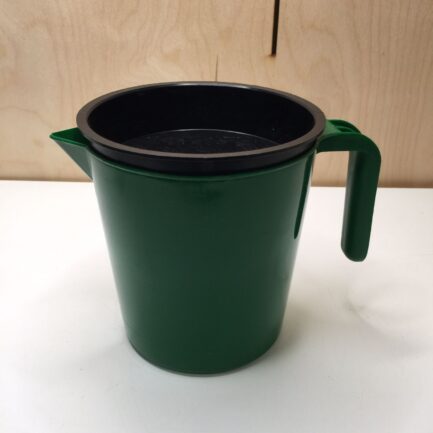 Jarra de comprobación de color verde de 1 litro con rejilla para control de leche antes del ordeño - IGORMA Canarias